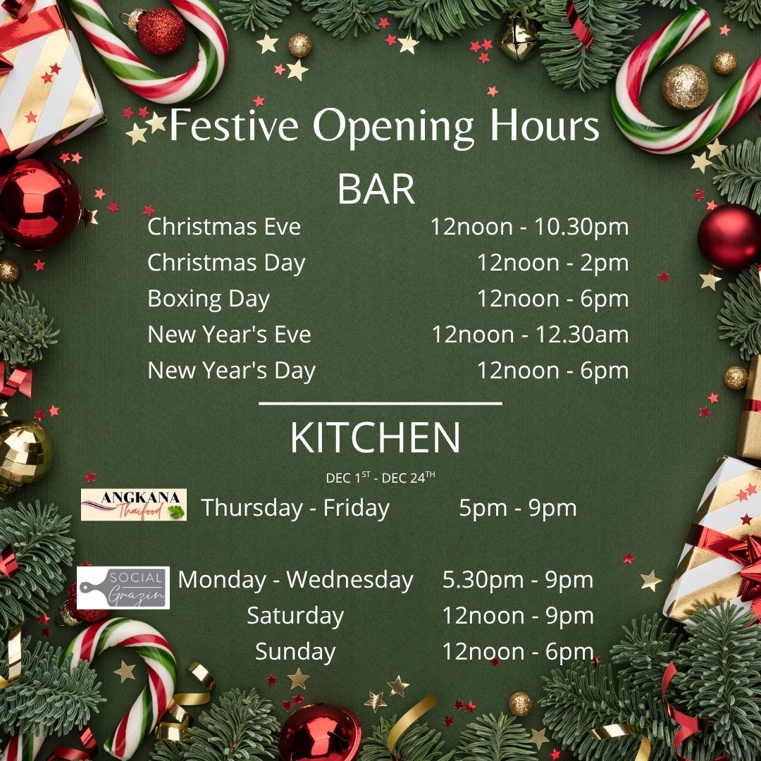 Holday Opening Times