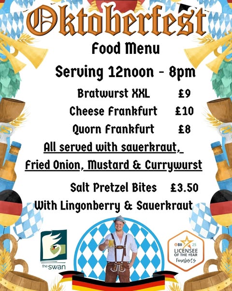 Poster: Oktoberfest Menu