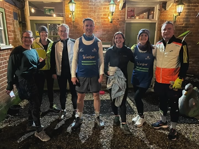 The WTF runners back at The Swan