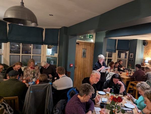 The pub was packed for Bingo Night