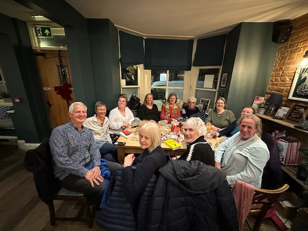 A good turnout at the Chatty Café just before the bank holiday