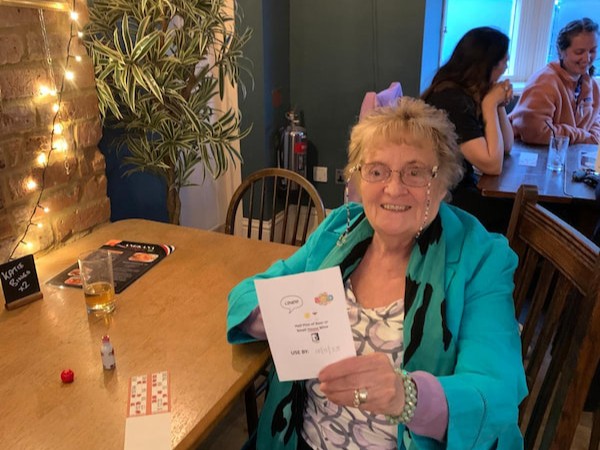 Newcomer Mary won a line and a house too!
