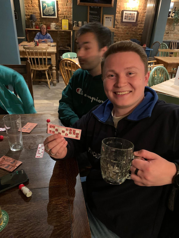 And Mike won the house in the cash jackpot!