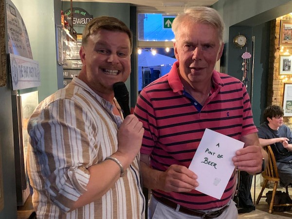 Winner of the 11th June 2025 raffle - Richard Douglas won a pint of beer