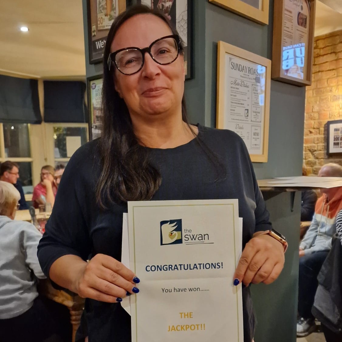 Winner of the 10th September 2025 raffle - Rachel from newbies 'Almost All The Single Ladies' won the jackpot
