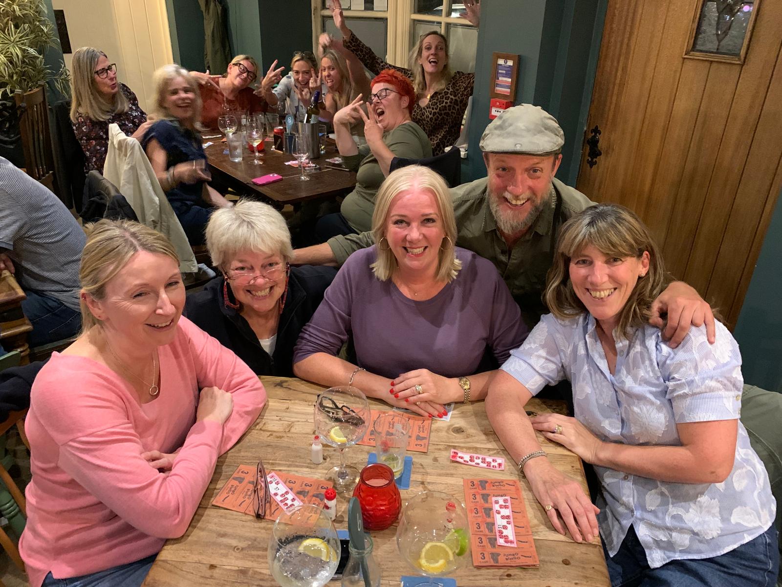  Amanda, Jo and Lucy seen here with our Bingo volunteers