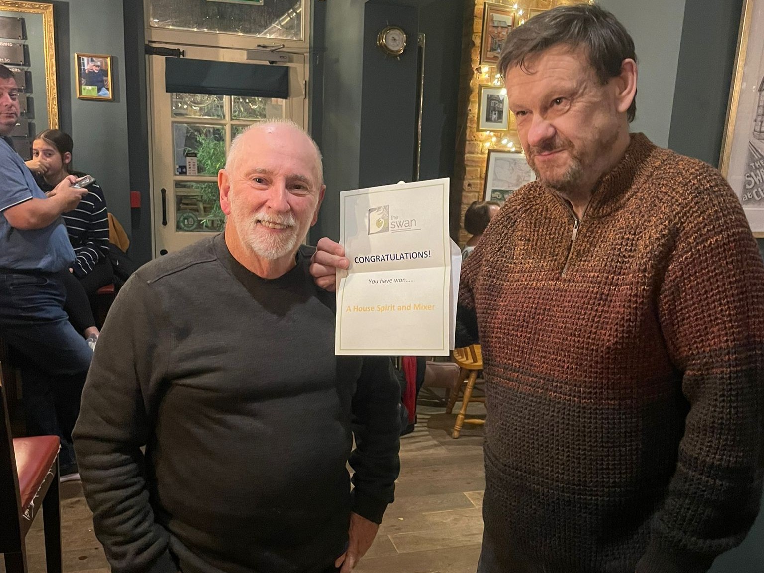 Winner of the 8th October 2025 raffle - Ray from 'Clewer Cloggs' won the jackpot