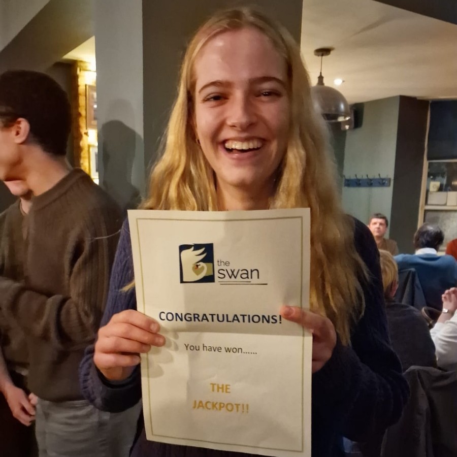 Winner of the 22nd October 2025 raffle - Katie won the jackpot, £30