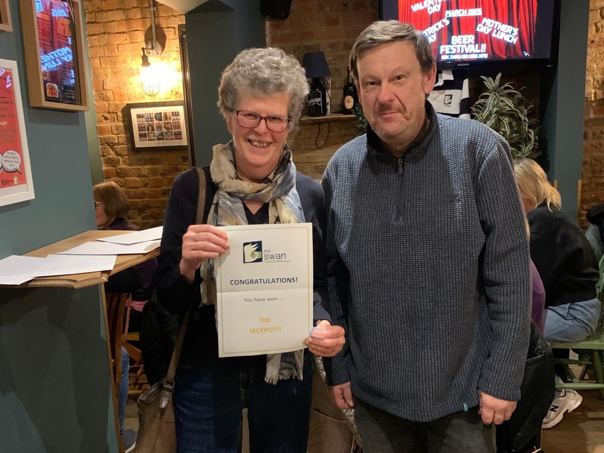 Winner of the Quiz Raffle of 25 Feb 26 - Sue