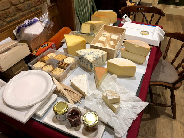 The cheese selection provided by The CHeeseMunger