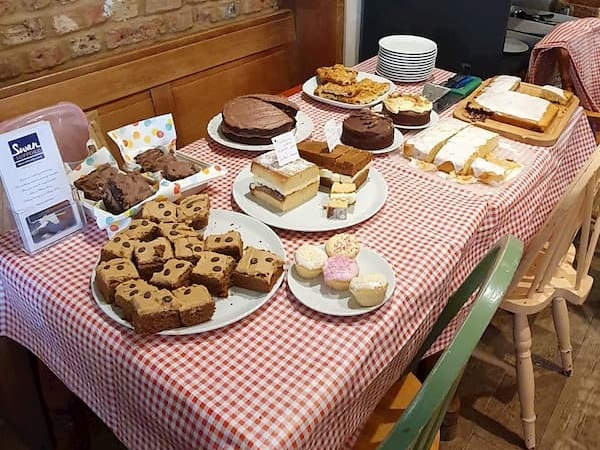 Full table of scrummy cakes