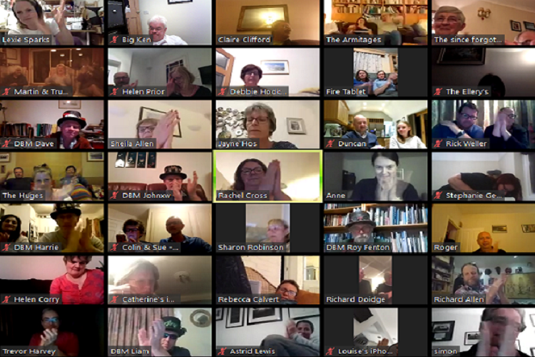 Quiz Night in full flow on Zoom