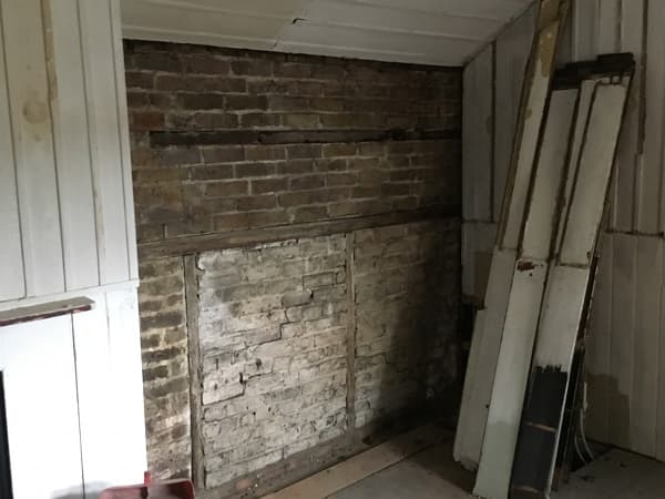 School Room being prepped for painting