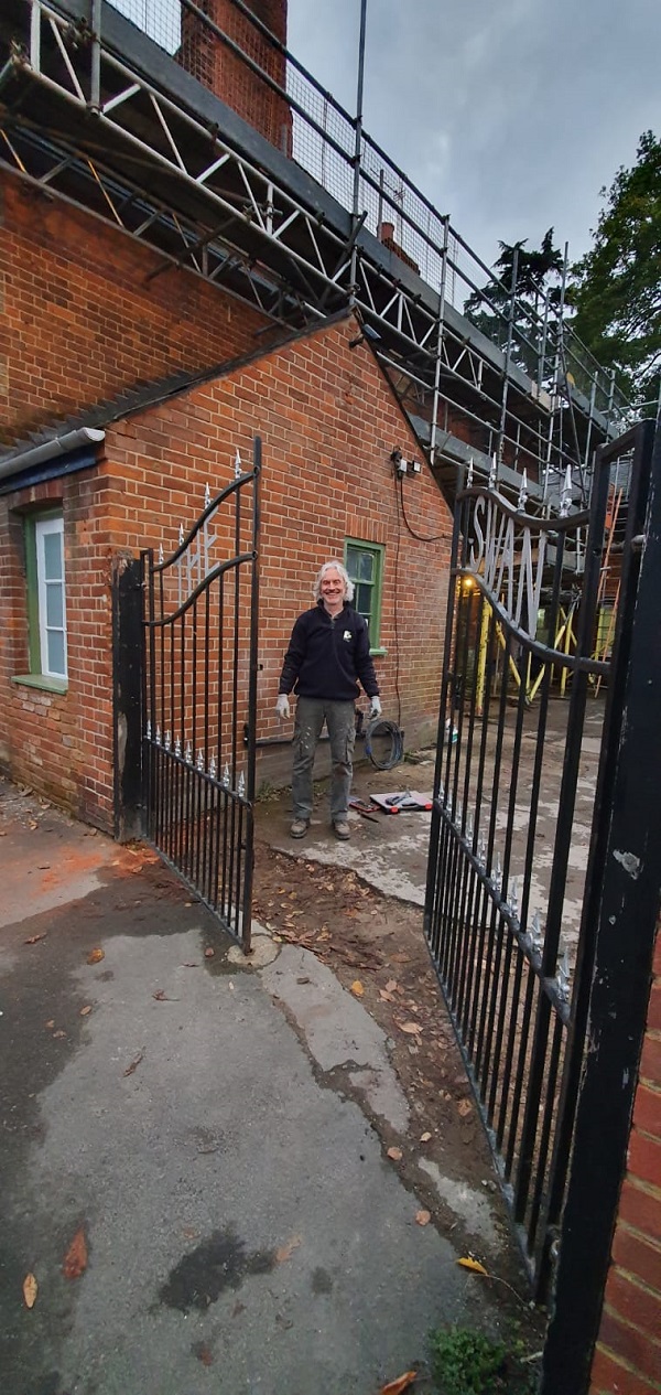 Gates were levelled to allow them to close properly