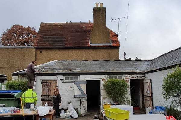 Team still working on repairing the slates