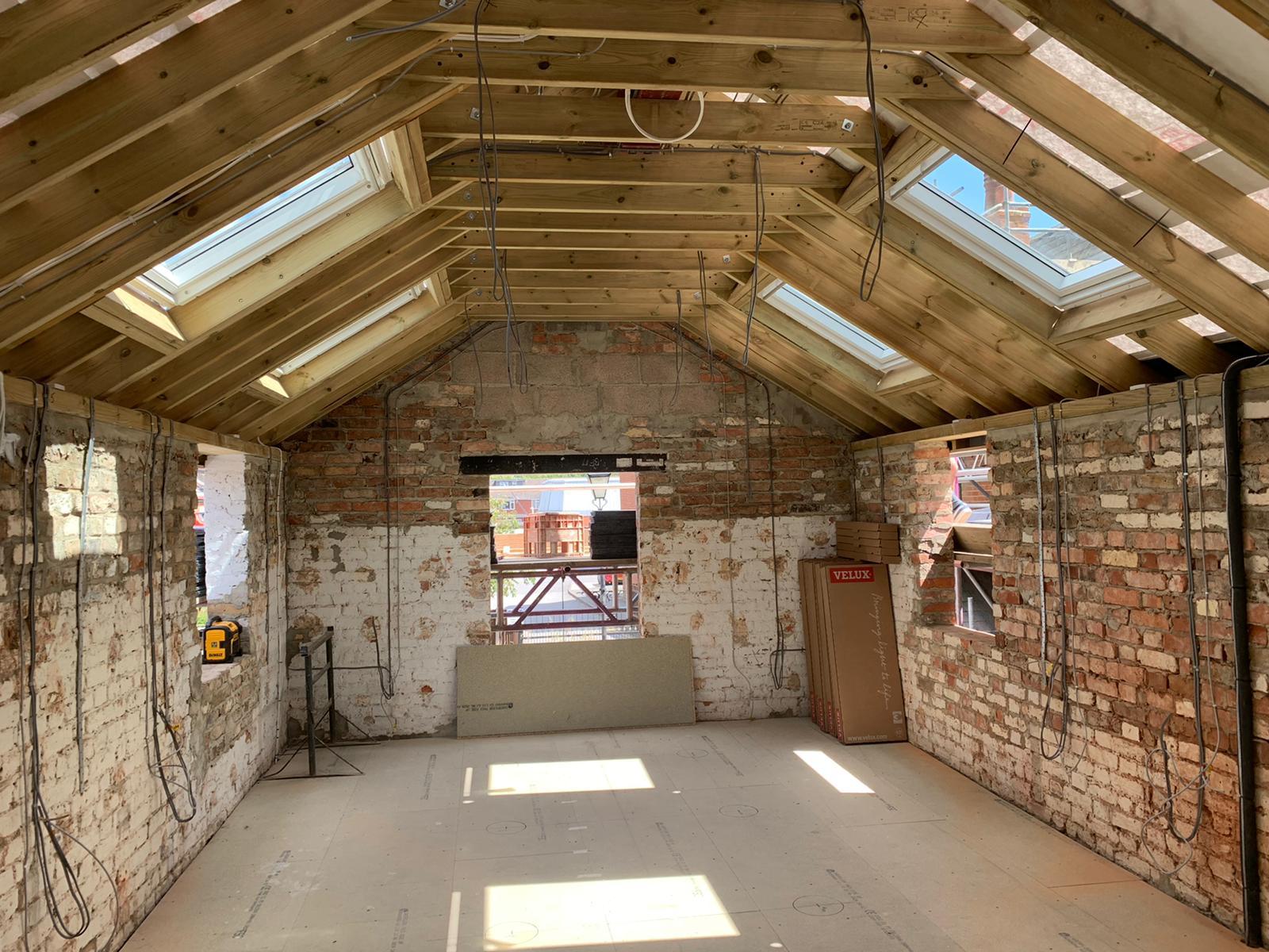 Inside The Coach House facing the front window