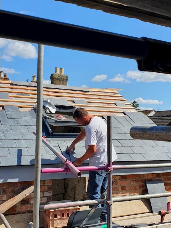 Tiling the roof