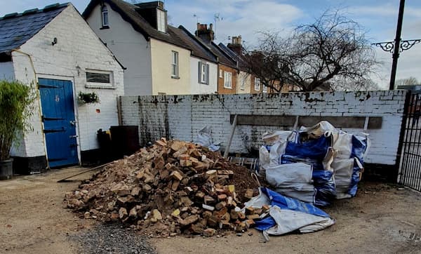 Kitchen and Store Room debris in The Courtyard