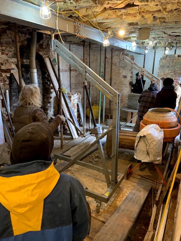 The Kitchen looks like a building site - well in reality it is!