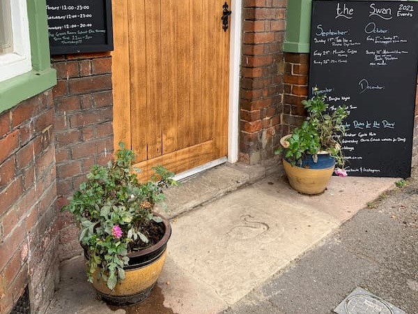 Front door flowers have been attended to