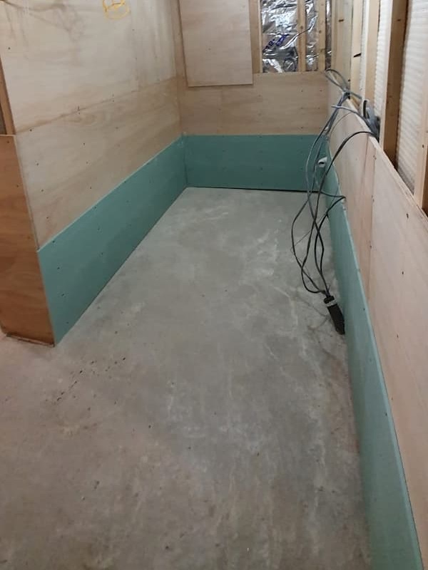 Cold room ready for the flooring
