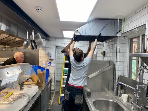 McFarlane Telfer hard at work in The Kitchen.