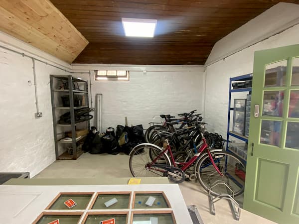 Bikes inside stable 3 and 4, now merged
