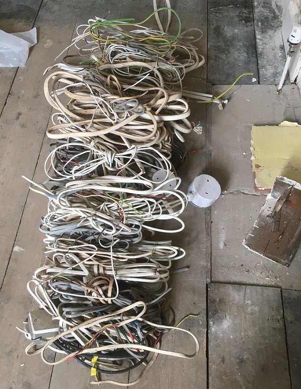 Wire was prepared for stripping