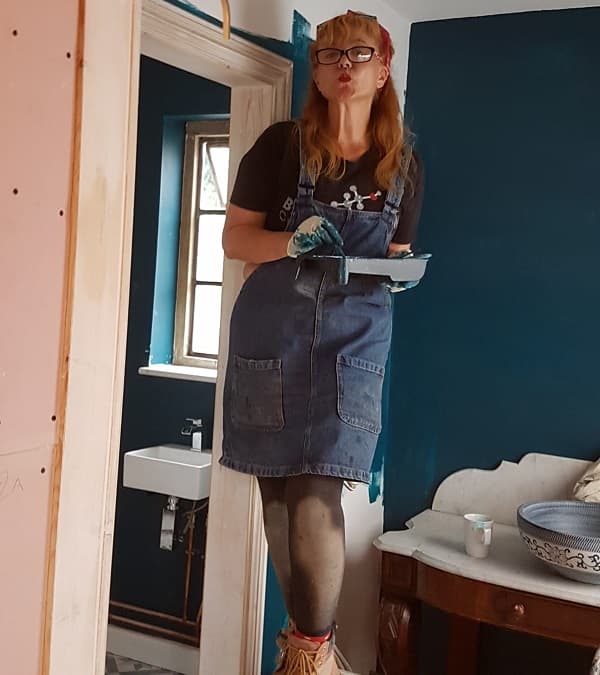 Our project manager even got involved painting