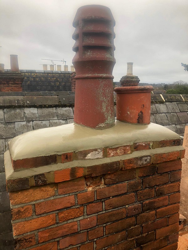 Chimney now properly capped off