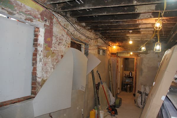 The Kitchen walls and ceiling to be worked upon next week.
