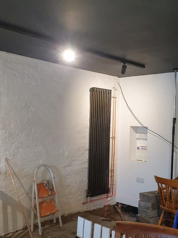 Second new radiator at the back of The Coach House
