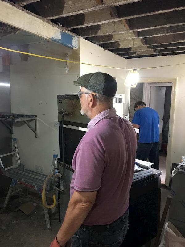 Clearing out the kitchen, 5th August 2019