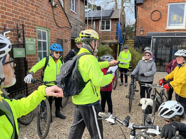 Riders in The Courtyard getting ready for the off.