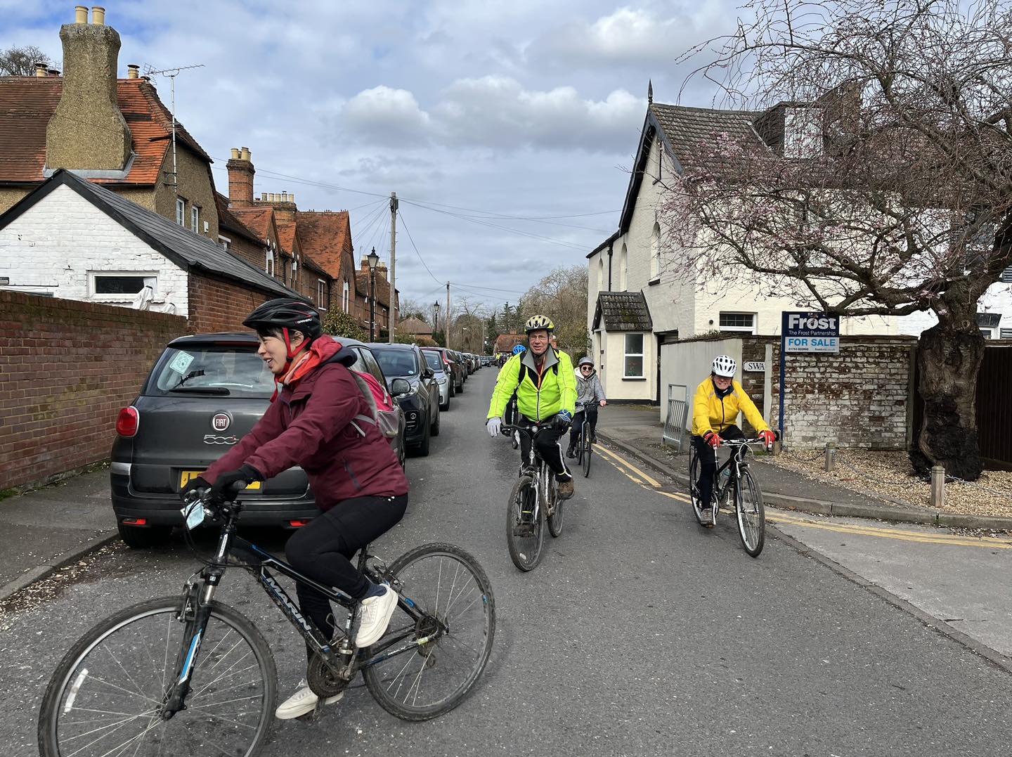 Arriving back at The Swan.